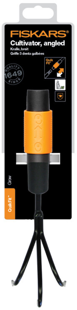 Кутовий тризуб культиватор Fiskars QuikFit (1000683) - зображення 3