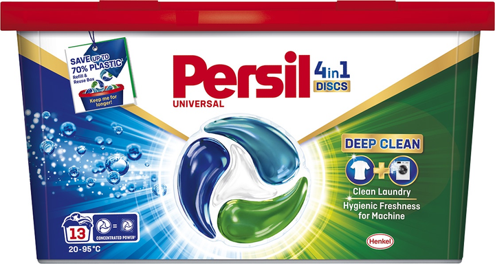 Kapsułki do prania Persil 4in1 Discs Universal Deep Clean 13 szt (9000101800074) - obraz 1