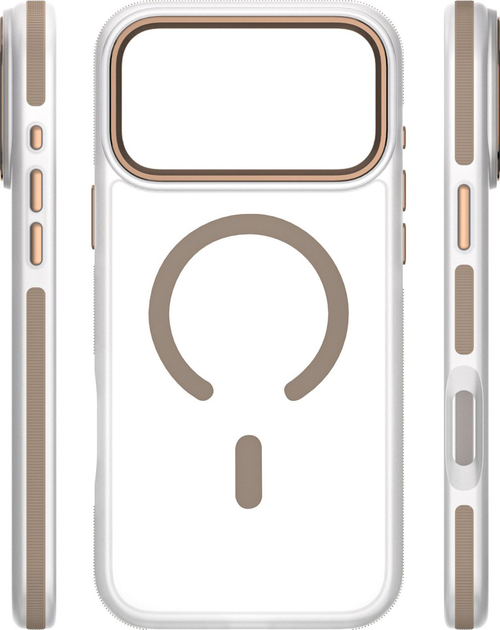 Etui plecki Etteri Icy Mag do Apple iPhone 17 Pro Max Gold/Transparent (5907504560786) - obraz 4