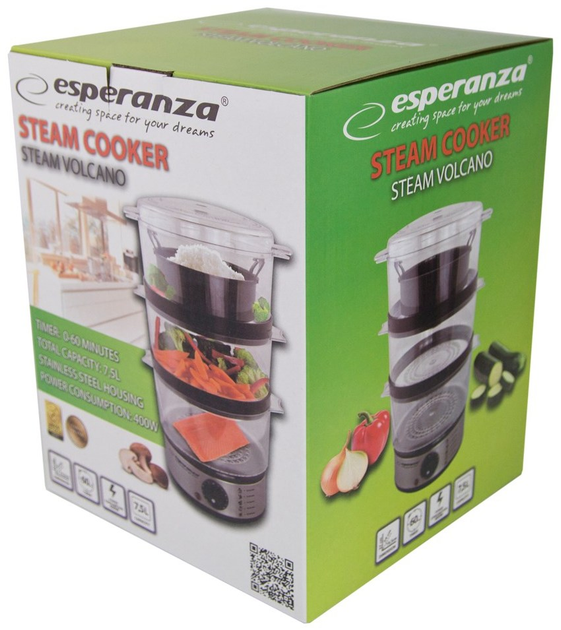 Parowar Esperanza STEAM VOLCANO EKG009 (955555910696366) - Outlet - obraz 5