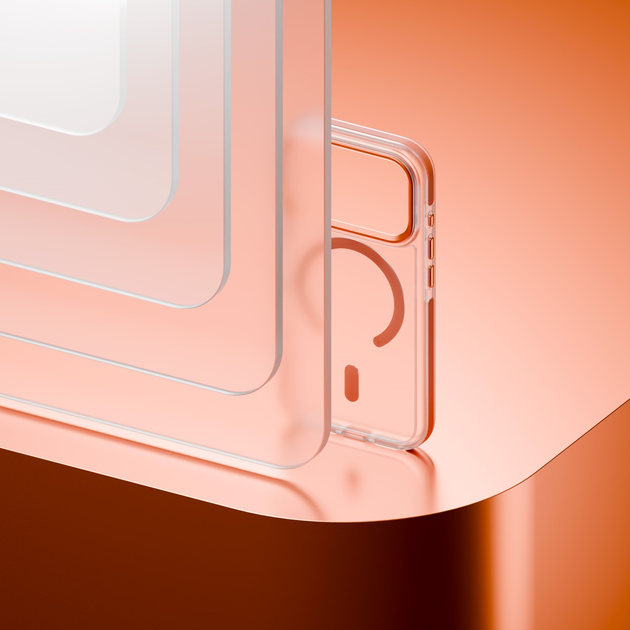 Etui plecki Etteri Icy Mag do Apple iPhone 17 Pro Orange/Transparent (5907504560809) - obraz 5