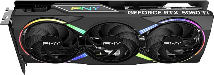 Karta graficzna PNY PCI-Ex GeForce RTX 5060 Ti ARGB OC 8GB GDDR7 (128bit) (2692/28000) (HDMI, 3 x DisplayPort) (VCG5060T8TFXXPB1-O) - obraz 5