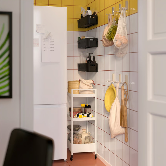 Етажерка Ikea Nissafors на колесах 50.5 x 30 x 83 см Біла (404.657.33) - зображення 13