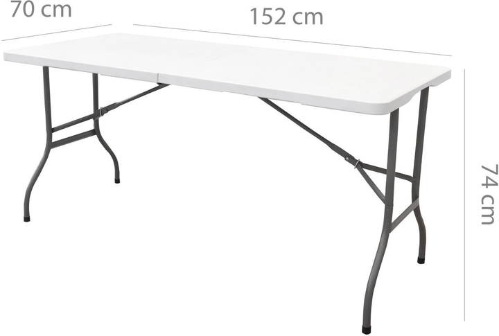 Садовий стіл Nuforma NIC-152FH Білий - зображення 8