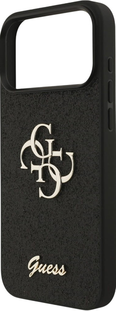 Панель Guess Fixed Glitter Big 4G для Apple iPhone 17 Pro Max Black (GUHCP17XHG4SGK) - зображення 5