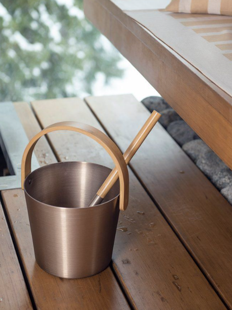 Wiadro SAUNA BUCKET CHAMPAGNE RENTO (6410412257086) - obraz 4
