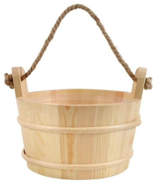 Wiadro SAUNA BUCKET WITH LADLE (5 L) (4772013000440) - obraz 2