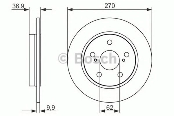 Тормозной диск задний Bosch (0 986 479 519) - изображение 6