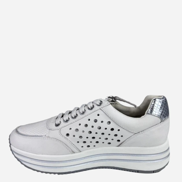 Sneakersy damskie do kostki Geox D25QHB085KY-C0626 38 24.7 cm Białe (8056206190221) - obraz 3