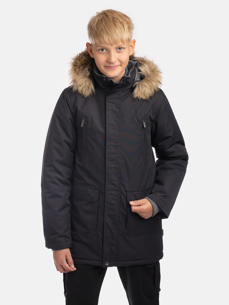 Подростковое зимнее пальто для мальчика Huppa Roman 2 12380230-50009 158 см Черное (4741632273504) - Фото 1 Подростковое зимнее пальто для мальчика Huppa Roman 2 12380230-50009 158 см Черное (4741632273504) - изображение 1