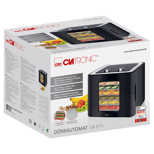 Сушка для фруктов и овощей Clatronic DR 3773 (450 Вт, 6 поддонов) - изображение 10