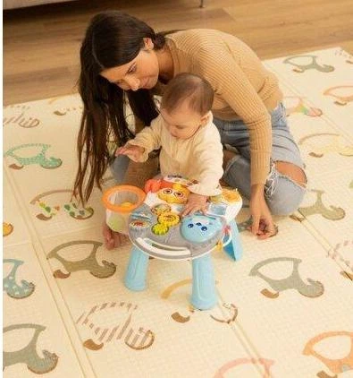 Детские ходунки каталка, игровой развивающий столик 2 в 1 Caretero Spark Green, детские ходунки, каталка для малышей, развивающая игрушка, интерактивные ходунки, столик для игр, музыкальные ходунки, легкие ходунки толкатель - изображение 15