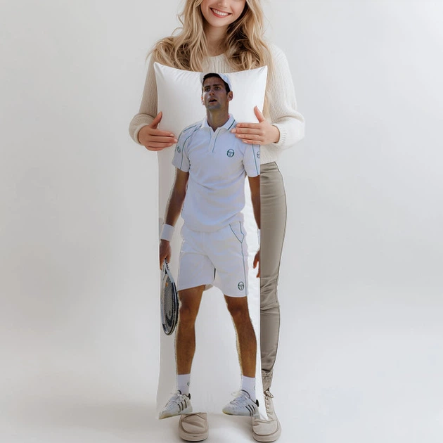 Новак Джокович (Novak Djokovic) дакімакура, подушка ростова 120*40 см - Фото 1 Новак Джокович (Novak Djokovic) дакімакура, подушка ростова 120*40 см - зображення 1