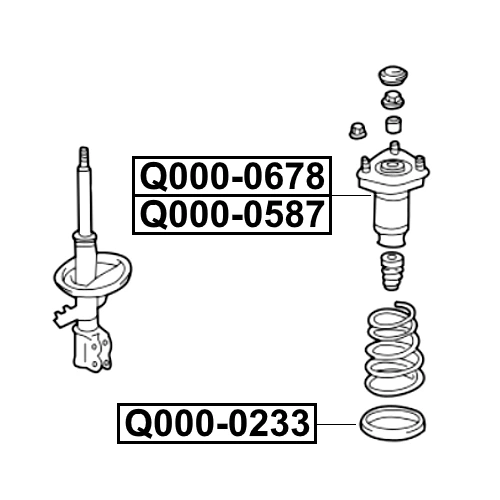 Проставка пружини (нижняя) Q-FIX Q000-0233 TOYOTA 48258-32020 - изображение 3