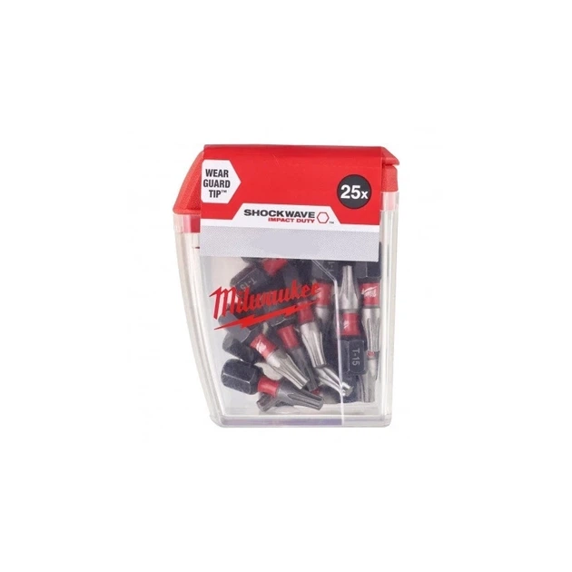 Бита ShW MILWAUKEE, PZ3, 25мм, (25шт) - Фото 2 Бита ShW MILWAUKEE, PZ3, 25мм, (25шт) - изображение 2