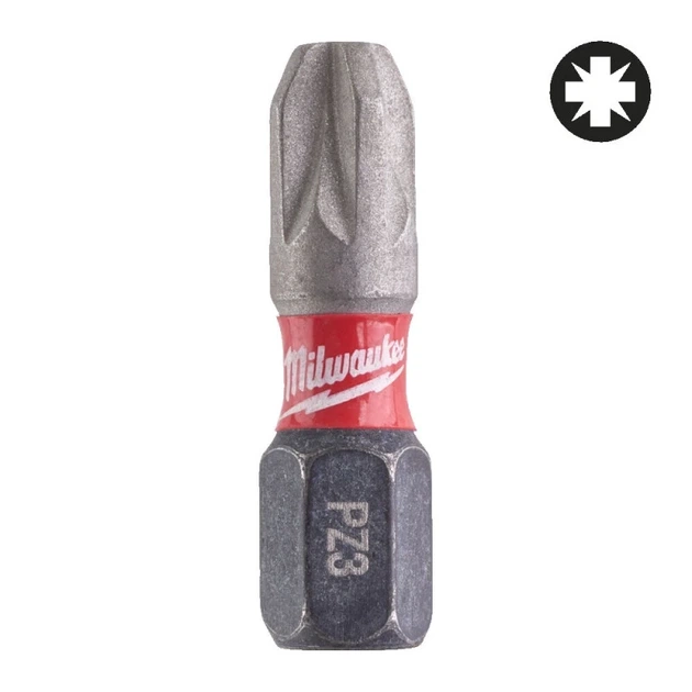 Бита ShW MILWAUKEE, PZ3, 25мм, (25шт) - Фото 3 Бита ShW MILWAUKEE, PZ3, 25мм, (25шт) - изображение 3