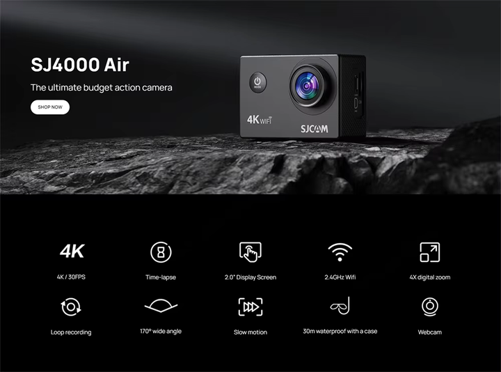 Екшн камера Sjcam SJ4000 AIR 4k 30fps Оригінал - изображение 5