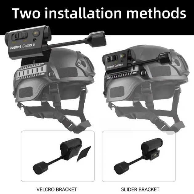 Тактична екшн камера RunCam на тактичний шолом Full HD 1920*1080, вбудований WiFi - изображение 2