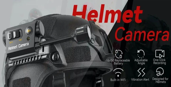 Тактична екшн камера RunCam на тактичний шолом Full HD 1920*1080, вбудований WiFi - изображение 3