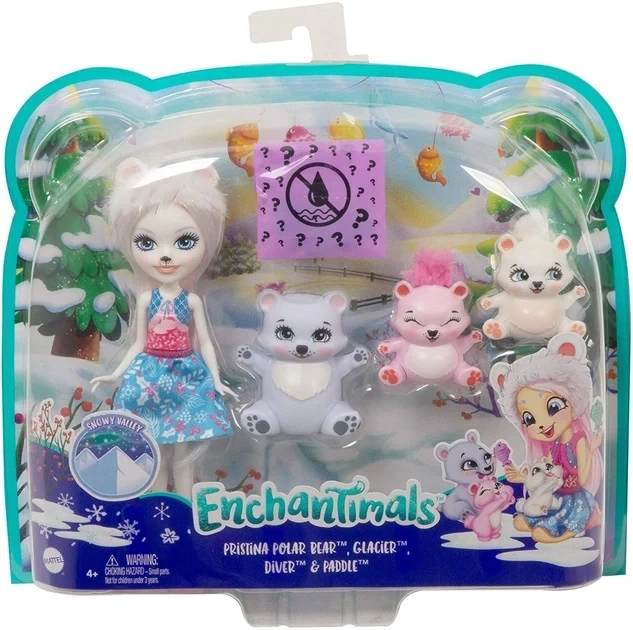 Игровой набор Enchantimals Family Семья Белой Медведицы Пристины GJX47 - Фото 2 Игровой набор Enchantimals Family Семья Белой Медведицы Пристины GJX47 - изображение 2