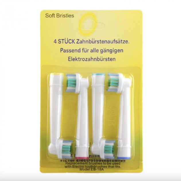 Набор насадок cross action EB50 4 шт и 3d white EB18 4 шт для электрических зубных щеток oral b pro Vitality - Фото 8 Набор насадок cross action EB50 4 шт и 3d white EB18 4 шт для электрических зубных щеток oral b pro Vitality - изображение 8