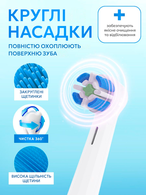 Насадки для электрической зубной щетки Oral-B iO 4 шт сменные белые - изображение 3