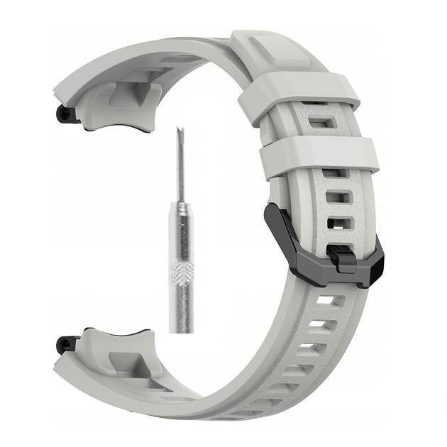 Ремешок для Amazfit T-Rex 2 с отвертками на xiaomi амазфит т-рекс 2 браслет t rex 2 Серый (Gray) - Фото 3 Ремешок для Amazfit T-Rex 2 с отвертками на xiaomi амазфит т-рекс 2 браслет t rex 2 Серый (Gray) - изображение 3