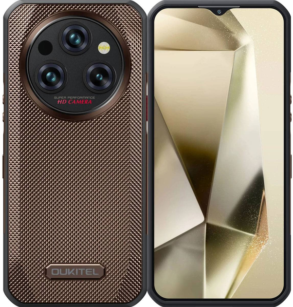 Мобильный телефон Oukitel WP35 New 8/256GB Golden - Фото 1 Мобильный телефон Oukitel WP35 New 8/256GB Golden - изображение 1