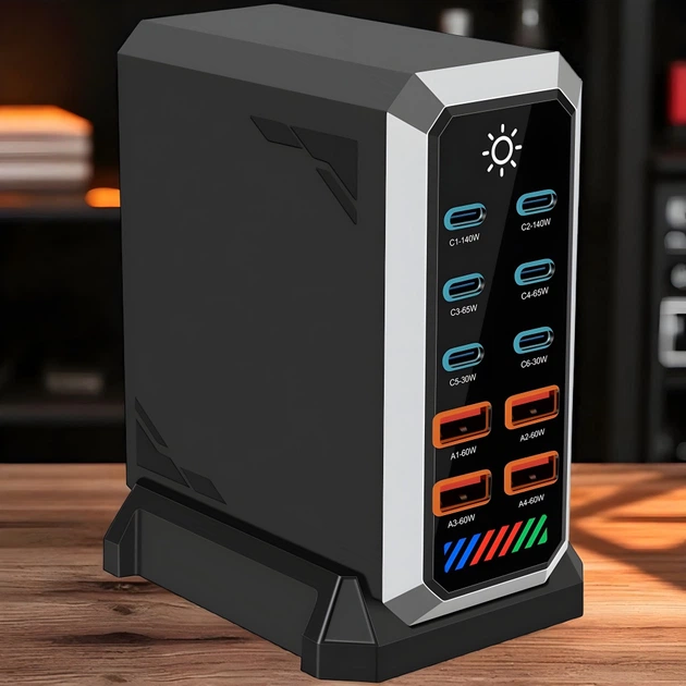 Зарядное устройство BauTech GaN3 660W 10в1 Чёрный (1016-277-00) - изображение 16