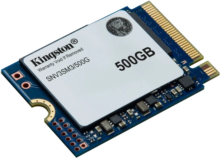 Твердотельный накопитель SSD диск Kingston NV3 500GB M.2 2230 NVMe PCIe 4.0 x4 3D NAND - Фото 2 Твердотельный накопитель SSD диск Kingston NV3 500GB M.2 2230 NVMe PCIe 4.0 x4 3D NAND - изображение 2
