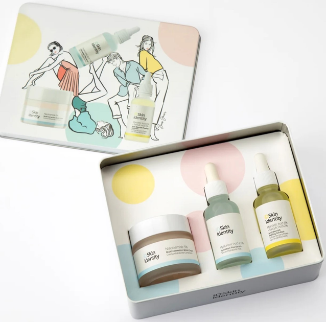 Zestaw do pielęgnacji twarzy Skin Generics iDSkin Identity Krem z 5% niacynamidem 50 ml + Serum przeciwtrądzikowe 30 ml + Serum z kwasem hialuronowym 30 ml  (8436559352598) - obraz 4