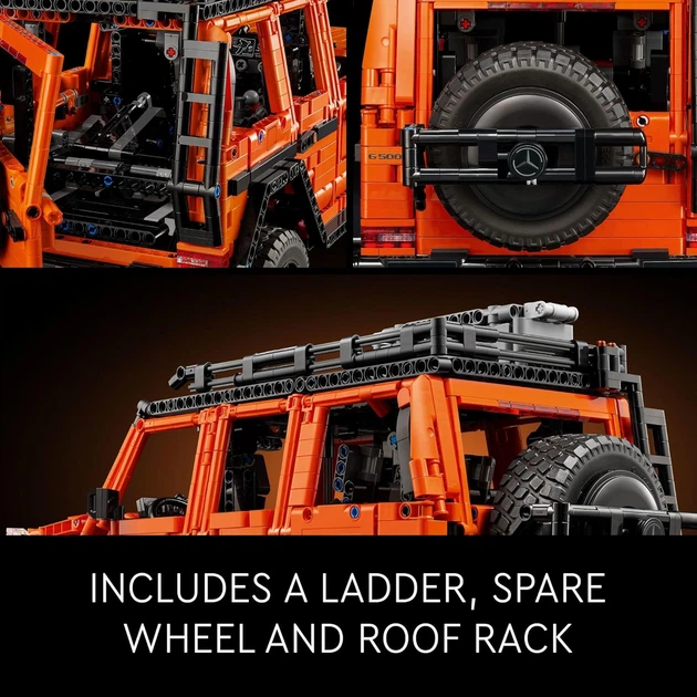Конструктор Mercedes-Benz G 500 Professional Line, 2891 деталь, коллекционная модель в крафтовой упаковке - изображение 8