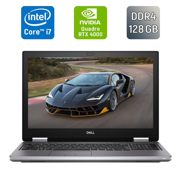Мобильная рабочая станция Dell Precision 7740 / 17.3" (1920x1080) IPS / Intel Core i7-9750H (6 (12) ядер по 2.6 - 4.5 GHz) / 128 GB DDR4 / 1000 GB SSD / nVidia Quadro RTX 4000, 8 GB GDDR6, 256-bit / HDMI / WebCam / Windows 10 б/у - Фото 1 Мобильная рабочая станция Dell Precision 7740 / 17.3" (1920x1080) IPS / Intel Core i7-9750H (6 (12) ядер по 2.6 - 4.5 GHz) / 128 GB DDR4 / 1000 GB SSD / nVidia Quadro RTX 4000, 8 GB GDDR6, 256-bit / HDMI / WebCam / Windows 10 б/у - изображение 1