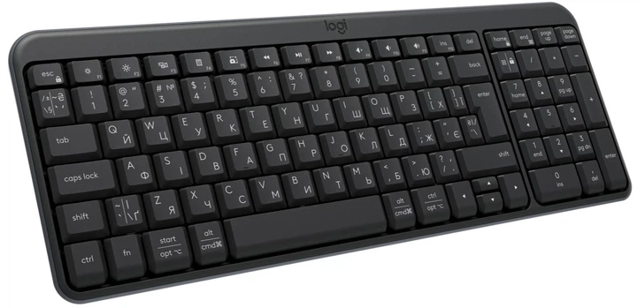 Клавиатура беспроводная Logitech K250 Bluetooth/Wireless UA Graphite (920-013822) - Фото 1 Клавиатура беспроводная Logitech K250 Bluetooth/Wireless UA Graphite (920-013822) - изображение 1