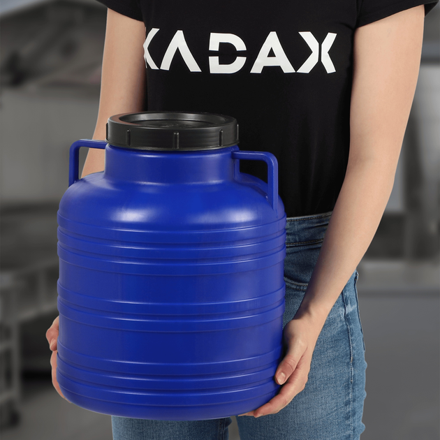 Beczka plastikowa do kiszenia Kadax Odda niebieska 20 l (5903699432600) - obraz 3