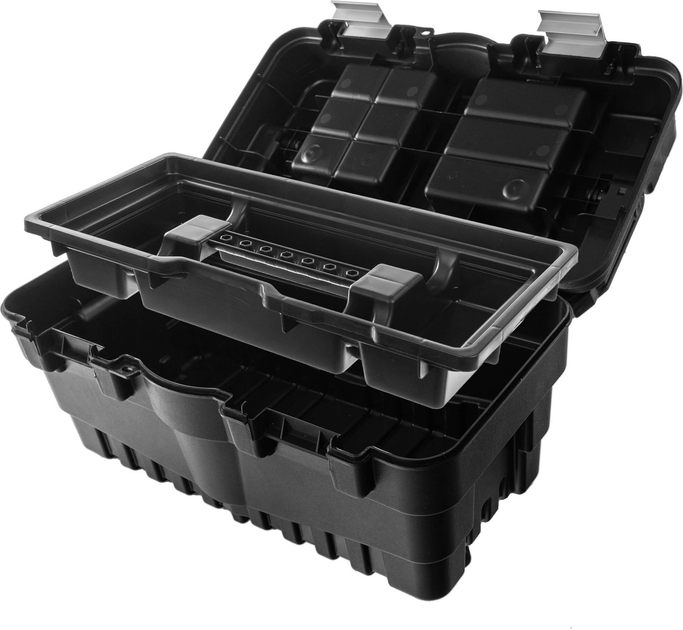 Skrzynia narzędziowa Kadax Varmdo z 2 organizerami czarna 45 x 25 x 24 cm (5906638308745) - obraz 6