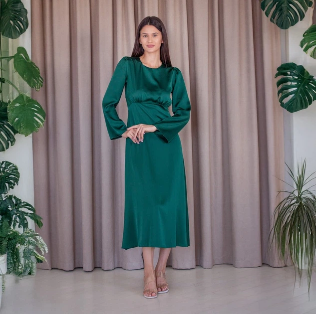 Изумрудное платье миди FashionYouWant L изумрудный 43446470 - Фото 8 Изумрудное платье миди FashionYouWant L изумрудный 43446470 - изображение 8