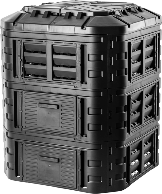 Kompostownik ogrodowy Kadax Nybro czarny 860 l (5903699429976) - obraz 1
