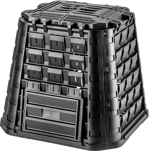 Kompostownik ogrodowy Kadax Yutz czarny 450 l (5903699498972) - obraz 1