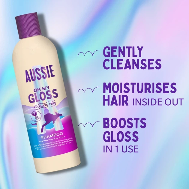 Шампунь Увлажняющий для сухих волос Aussie Oh My Gloss Shampoo 250 мл - изображение 2