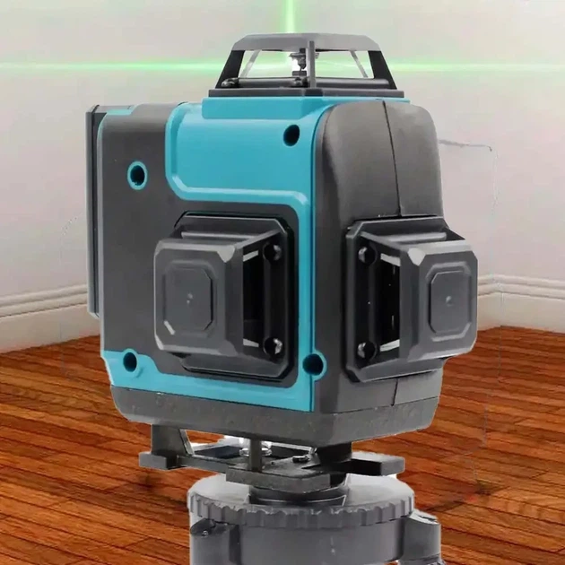 Акумуляторний лазерний рівень 4D Blue Kit / Лазерний нівелір / Рівень лазерний - зображення 5