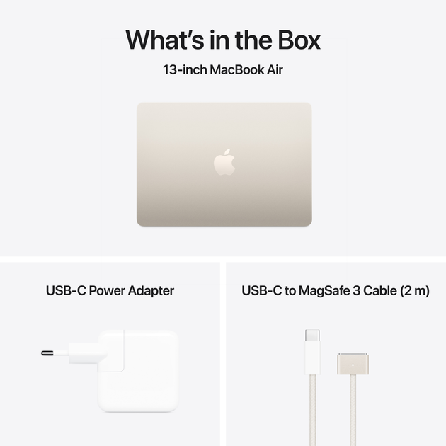 Laptop Apple MacBook Air 13.6" M4 24/512GB 2025 (Z1GT-MC6A4ZE/A-081JCU) Starlight - obraz 10