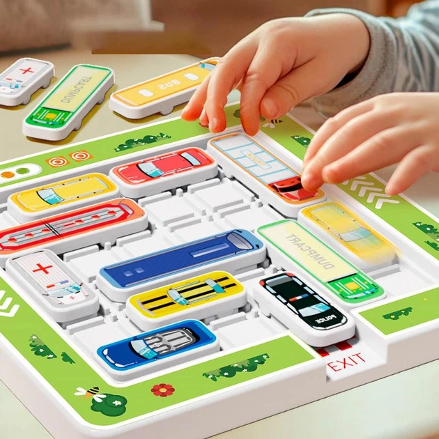 Портативна інтерактивна гра-лабіринт SHT KJ131-3 Move Car Parking Colorful (79987) - изображение 3
