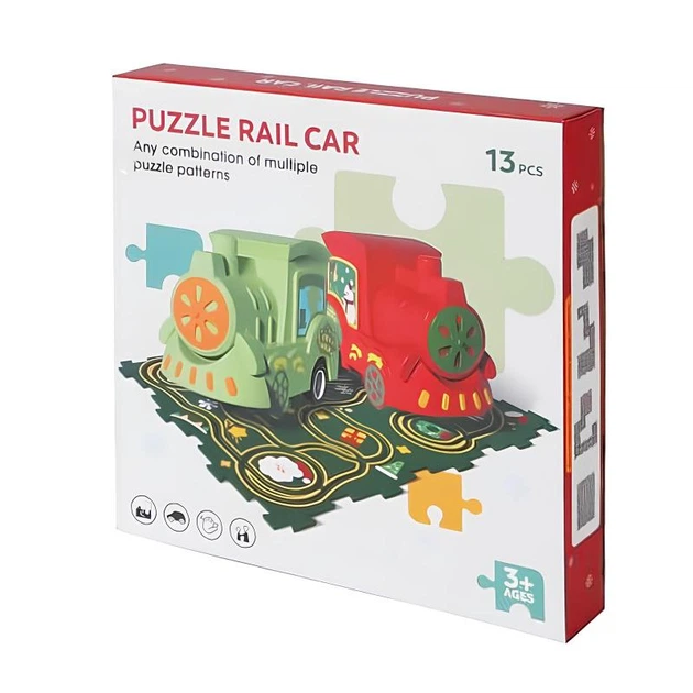 Розвиваюча іграшка-пазл SHT XDL588-19 Merry Christmas (13pcs) Green (79960) - изображение 6
