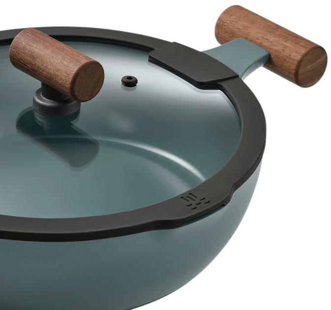 Patelnia Ikea Klippfisk z powłoką zapobiegającą przywieraniu i pokrywką 24 cm (806.025.06) - obraz 2
