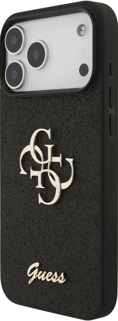 Панель Guess Fixed Glitter Big 4G для Apple iPhone 17 Pro Black (GUHCP17LHG4SGK) - зображення 2
