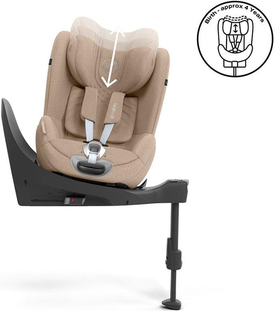 Fotelik samochodowy Cybex Sirona T i-Size Plus Ozy Beige Platinum (4063846405404) - obraz 5