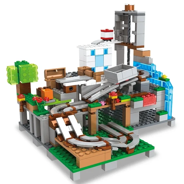 Конструктор Minecraft SJ82003 Гірська печера 587 деталей Майнкрафт MineWorld My World - Фото 5 Конструктор Minecraft SJ82003 Гірська печера 587 деталей Майнкрафт MineWorld My World - зображення 5