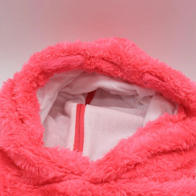 Детская толстовка с балахоном 60 см Huggle Hoodie теплая кофта плед с капюшоном для дома Рост: до 140 см - изображение 4