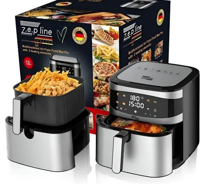 Аэрофритюрница (аэрогриль) Zepline Food Max PRO (12 л, 2 ТЭНа